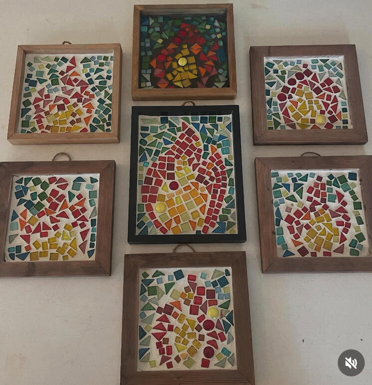 Mosaics made by students